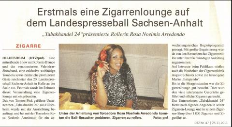 Zigarrenevent beim 20. Landespresseball Sachsen-Anhalt 2011